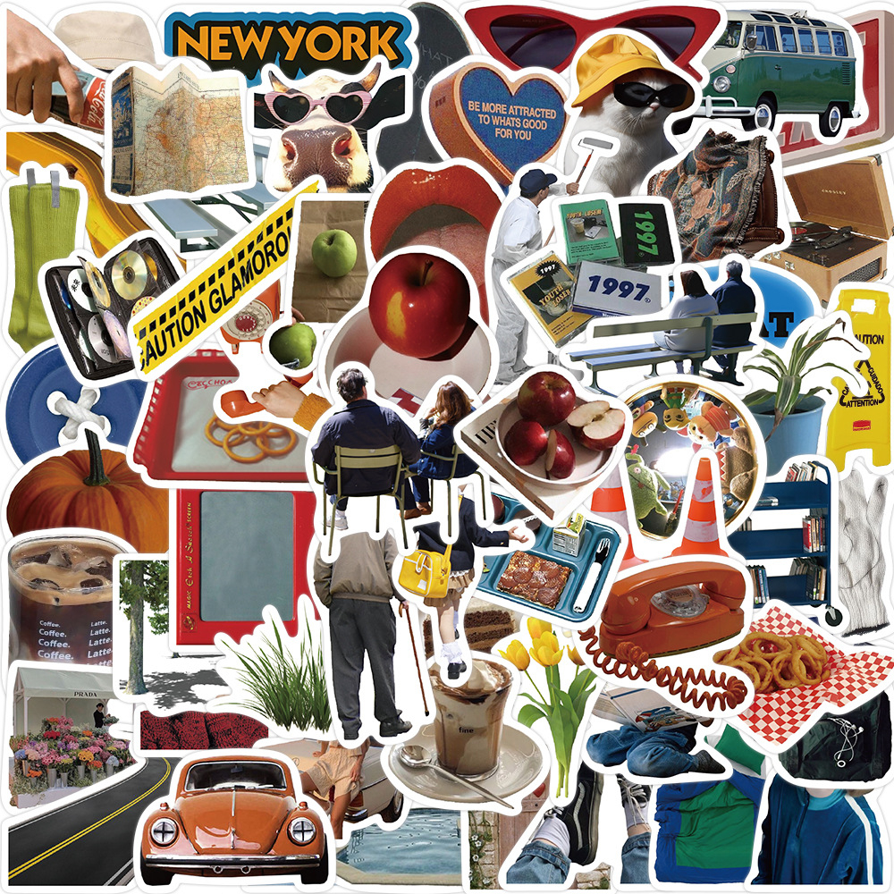 Phone Accessories For Kids - 63PCS European INS Style Graffiti Stickers