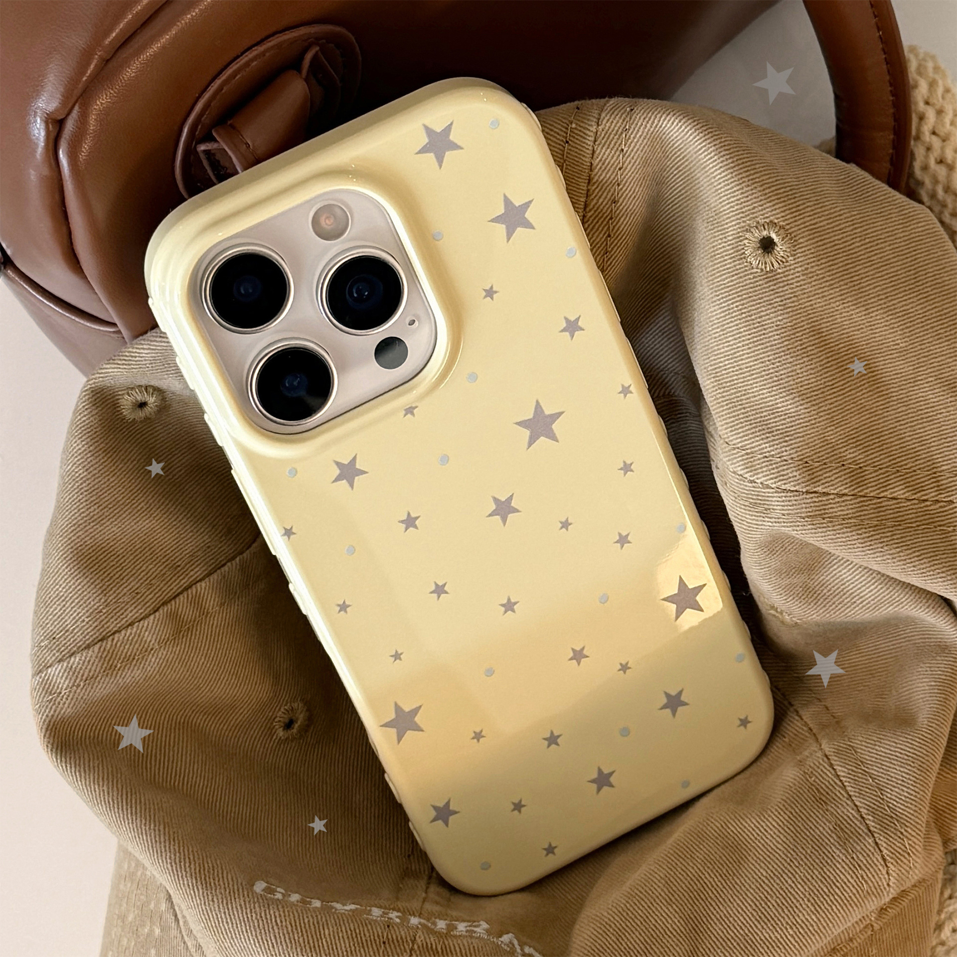 Yellow Phone Accessories - Korean Style Yellow Full Screen Grey