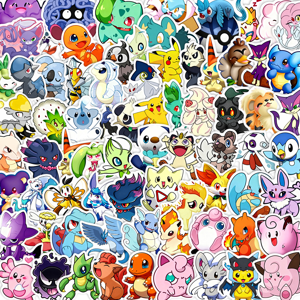 100/200pcs Pokemon Anime Stick - đánh giá và giá Phone Accessories For Kids