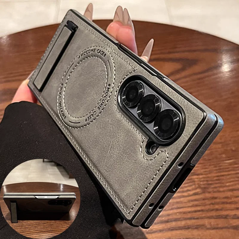 Retro Leather Hidden Tripod Ph - đánh giá và giá Phone Accessories For Photography