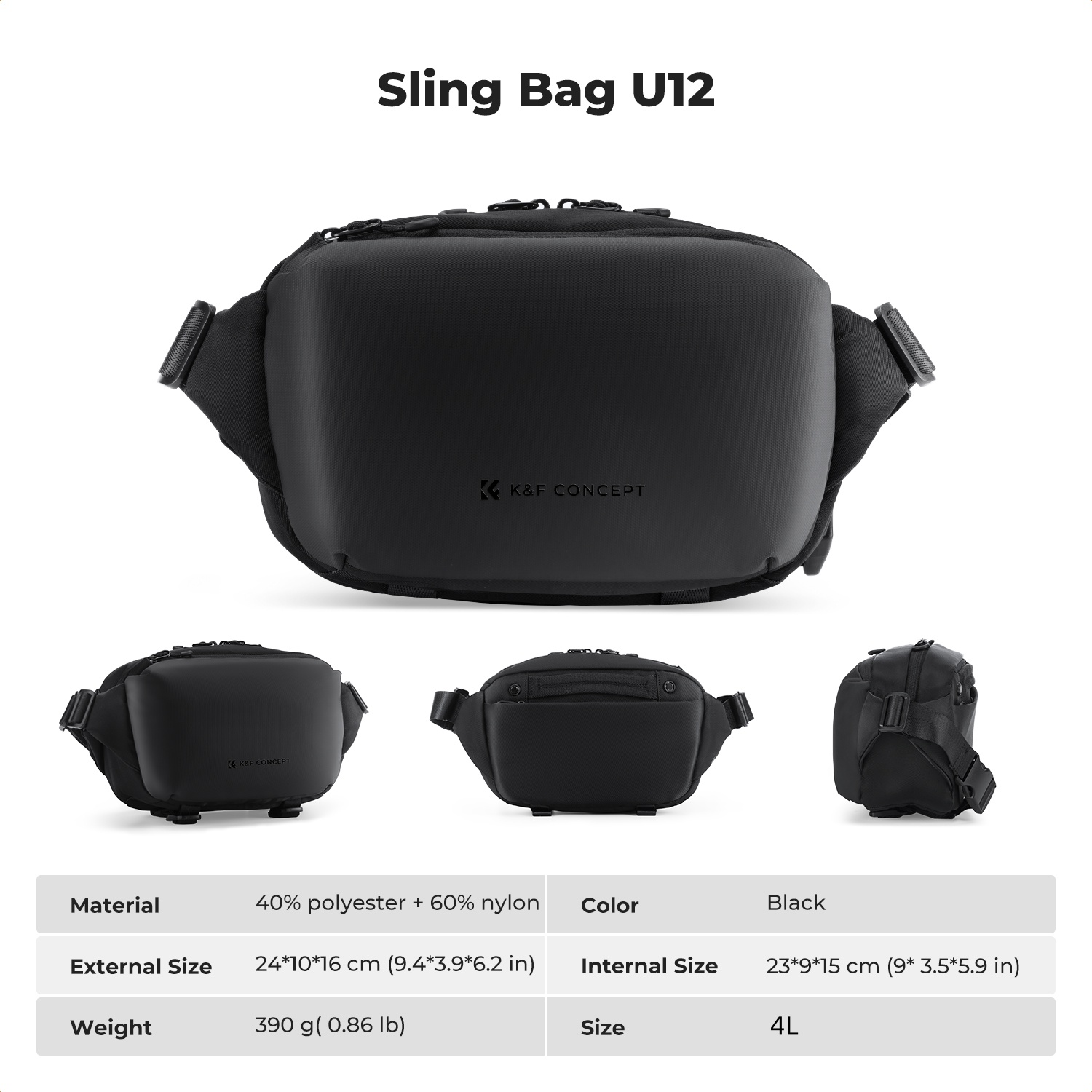 K&F CONCEPT 4L Camera Sling Ba - đánh giá và giá Phone Accessories For Photography