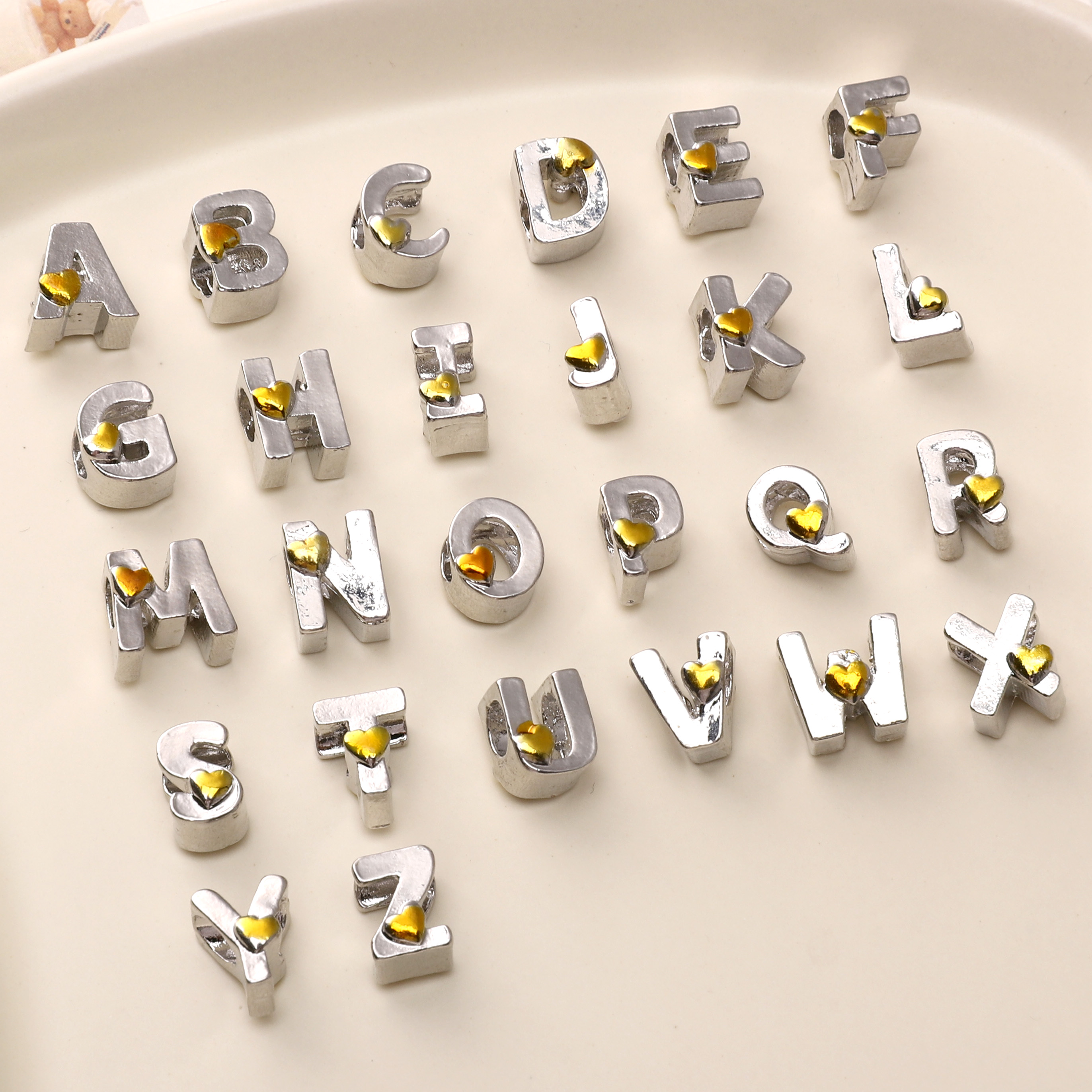 1pc/bag Alloy Letter Beads A-Z - đánh giá và giá Z Phone Accessories