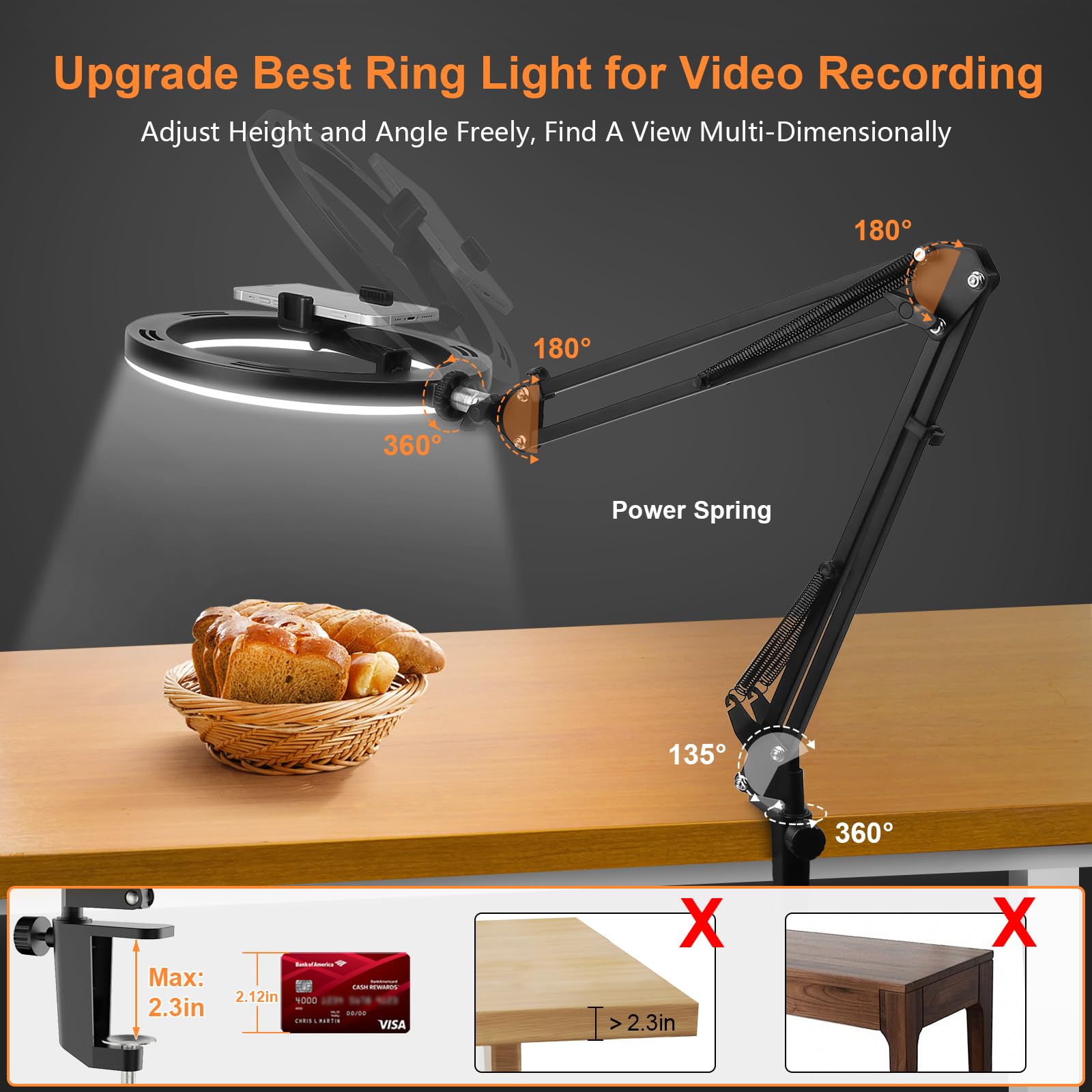 Nice Overhead Tripod With Ring - đánh giá và giá Phone Accessories For Photography