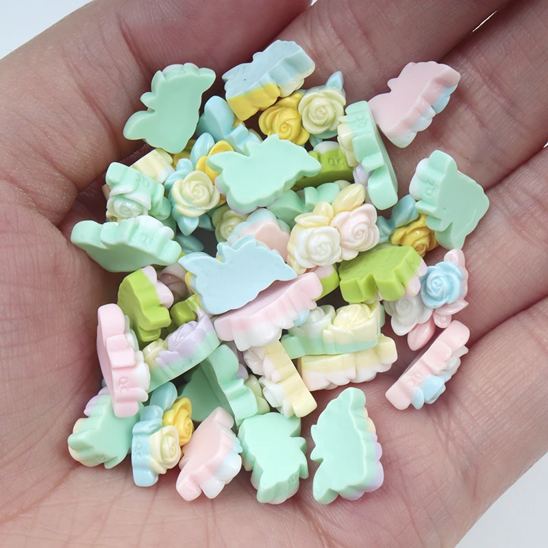 30/300pcs Mini Flowers Resin P - đánh giá và giá Phone Accessories For Kids