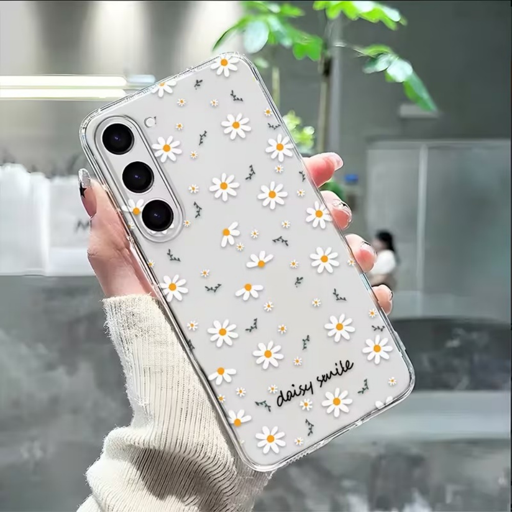 Yellow White Daisy Flowers Pho - đánh giá và giá Yellow Phone Accessories