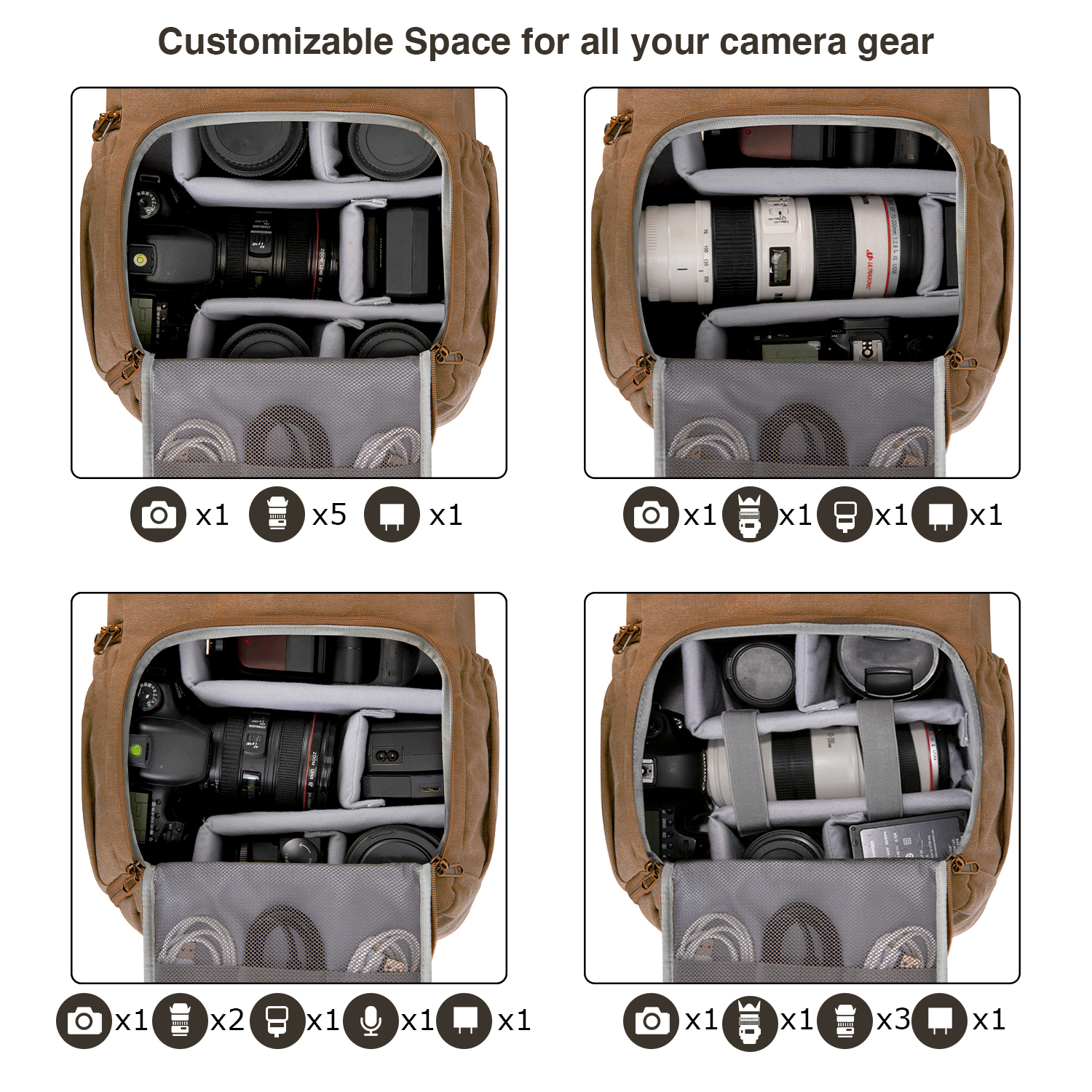 BAGSMART Camera Bag DSLR Photo - đánh giá và giá Phone Accessories For Photography