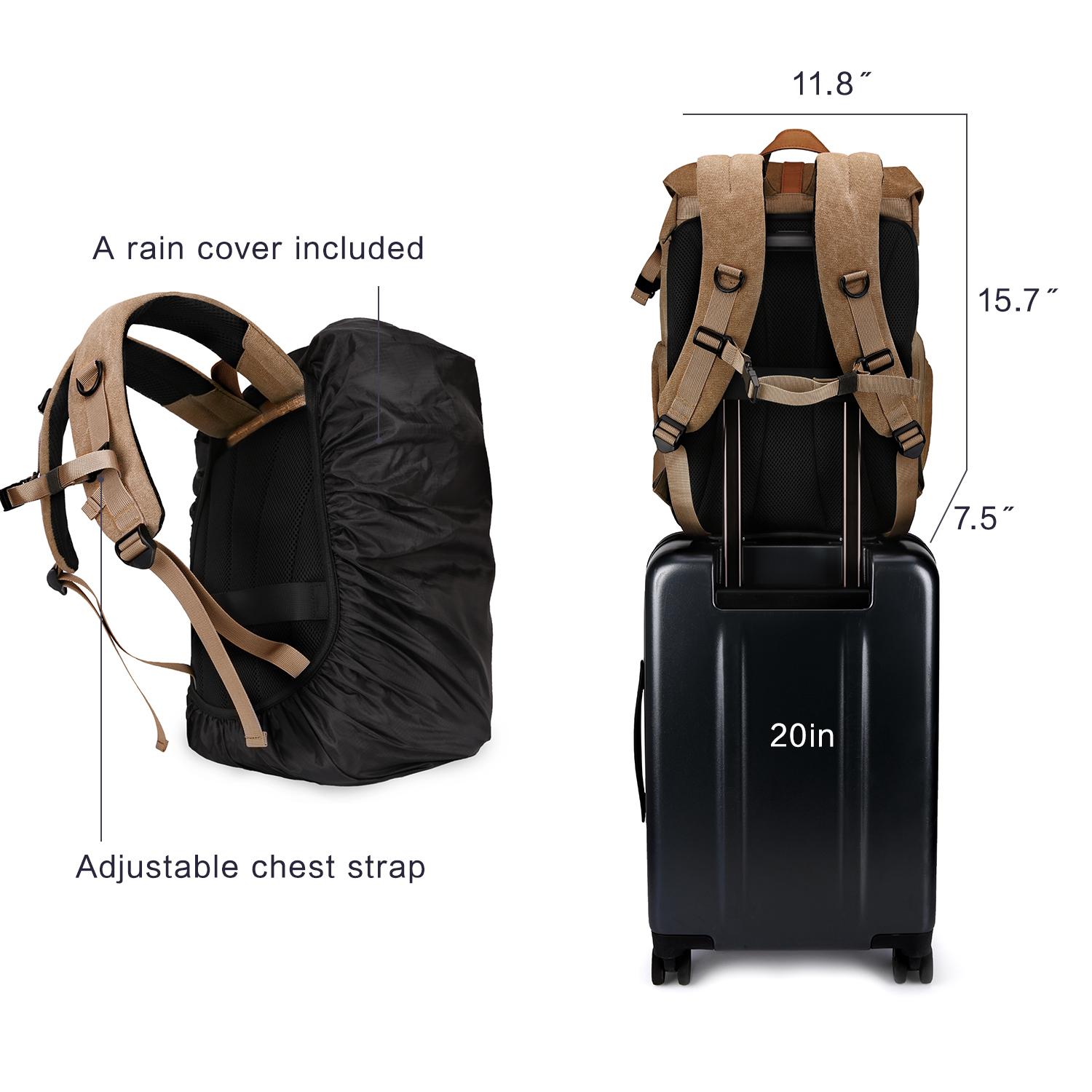 BAGSMART Camera Bag DSLR Photo - đánh giá và giá Phone Accessories For Photography