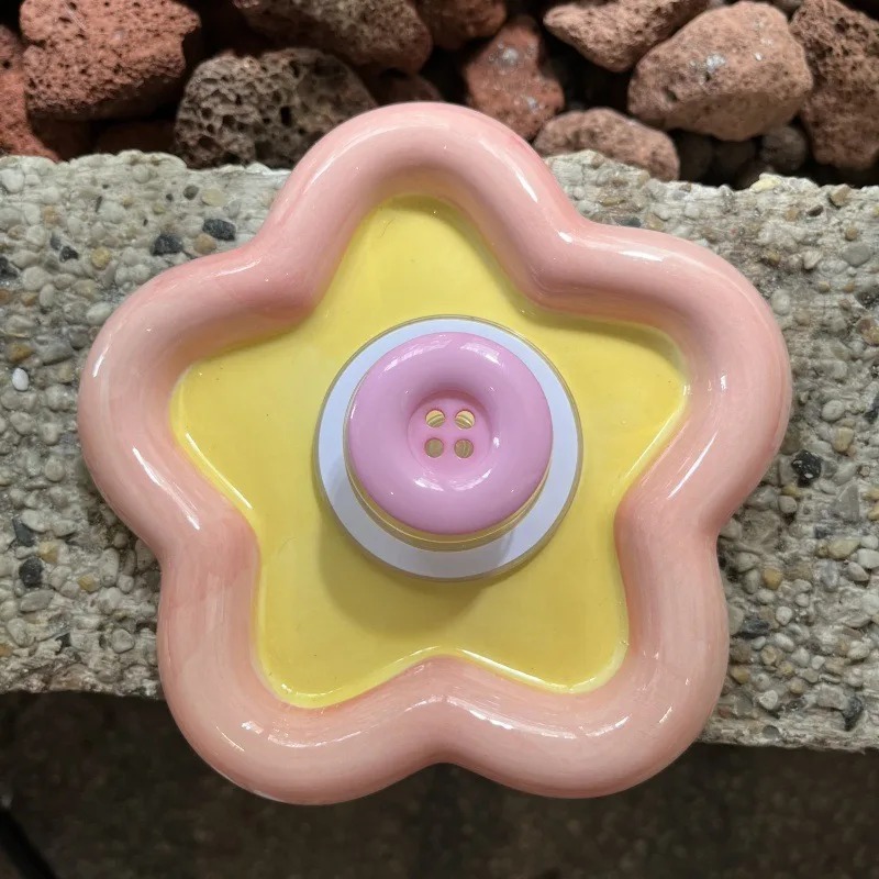 Korean Cute Color Button Magne - đánh giá và giá Yellow Phone Accessories